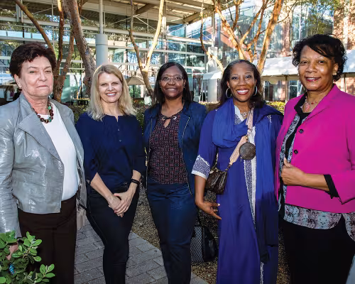 Becky Rush, Catherine Cristen, Rose Thomas, Colette Hardin, and Toi Anderson