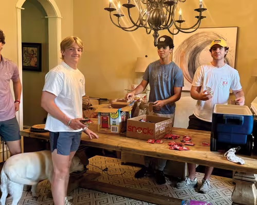 Tyler Spann, Cooper Sugg, Noah Fadhli, and Reid Otermat