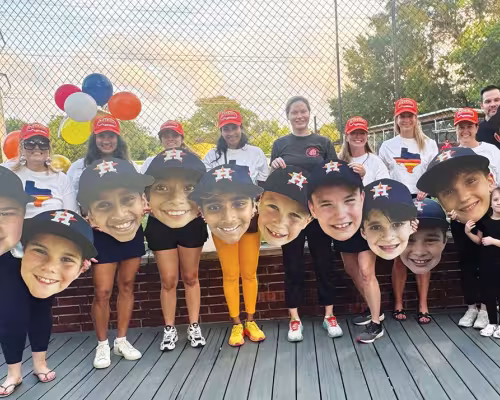 Bellaire Little League Astros baseball moms