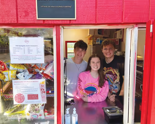 Bond Hassen, Caroline Dunn, and Cooper Parcus