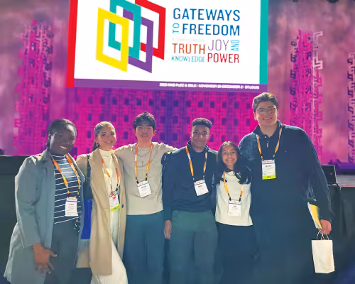 Lorna Morris, Kai Gomez, Aaron Wu, Mark Vann, Nia Shetty, and Mateo Ramirez-Valentini