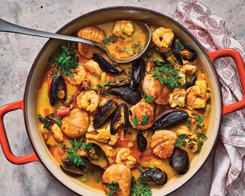 Seafood mulligatawny