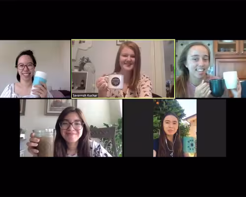 Coffee chat over Zoom