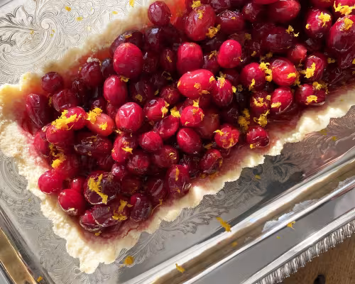 Cranberry-Orange Shortbread Tart