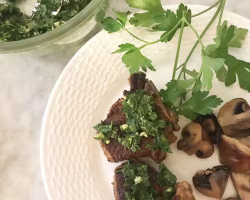Lamb Chops with Minty Gremolata