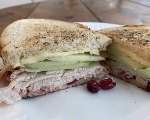 Turkey, Cranberry, Apple, and Brie Sandwich