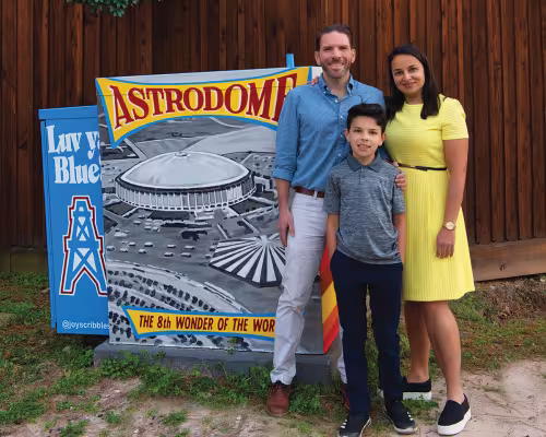 Sheila, Jim, and James Hall