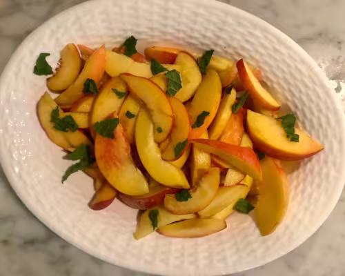 Macerated Peaches