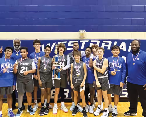 Pin Oak Middle School seventh-grade boys