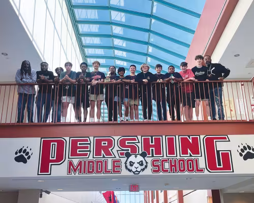 Pershing Middle School Pandas baseball team