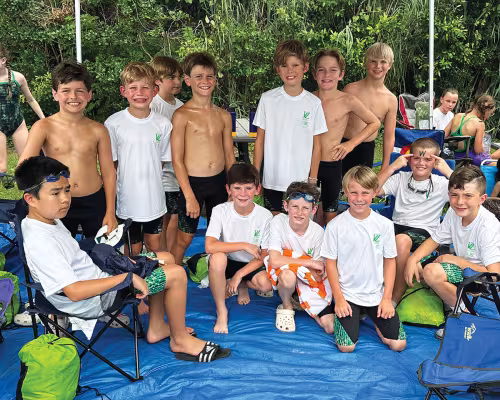 The Wahoos swim team