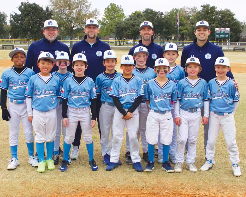 Blue Anchor 9U baseball team
