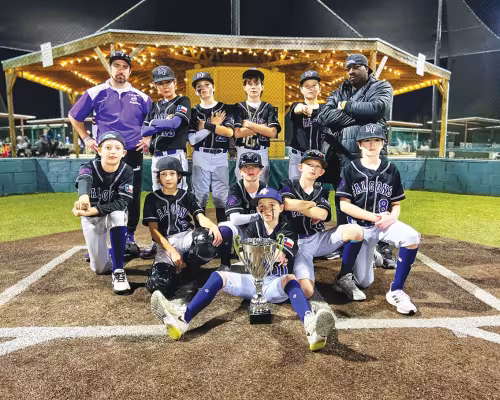 Memorial 12U Falcons baseball team