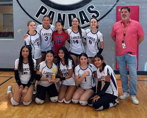 Lanier Middle School eighth-grade volleyball team