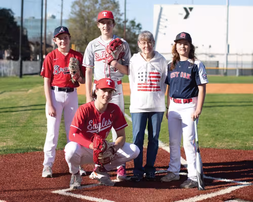 Jake Baskin, Peyton Baskin, Jo Anne Baskin, Wyatt Baskin, Taylor Baskin