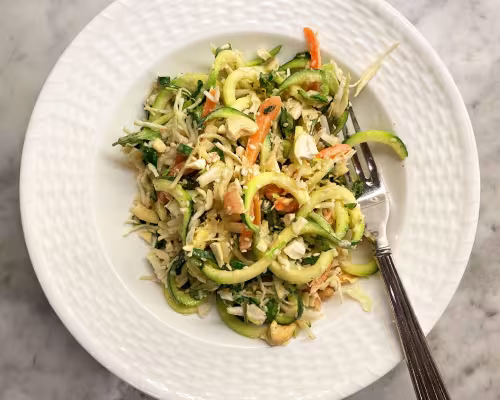 Sesame and Zucchini Noodle Salad