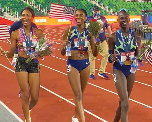 Ajeé Wilson, Raevyn Rogers, Athing Mu