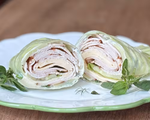 Turkey Lettuce Wrap with Havarti and Herbs