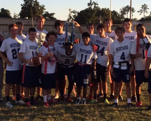 The Briarwood School's flag football team