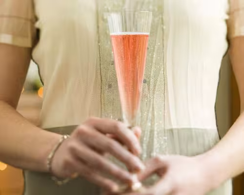 Champagne pomegranate punch