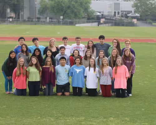 The students pictured are the Class of 2014 Valedictorians, who offered advice to younger Spartans. (Top row, from left) Joseph Kwak, Weijie Cheng, Katherine Mavergeorge, Ben Riedel, Brian Quinlan, Alison Utz, Ahmed Butt, Sarah Davis, Mary Kate Goss, (mid
