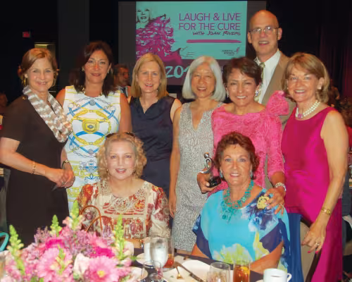 Jeannie Frazier, Nadine Eidman, Margaret Pfeiffer, G.G. Hsieh, Lourdes Hernandez, Allen Wilson, Dorothy Paterson, (seated, from left) Karen Funk and Arza Funk