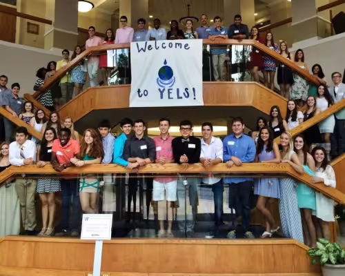 Students who participated in The University of Florida Young Entrepreneurs for Leadership and Sustainability program for high school juniors and seniors.