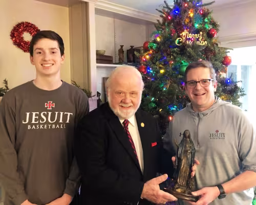 Father Jeff Johnson, Jerry McKenna, Kevin McKenna