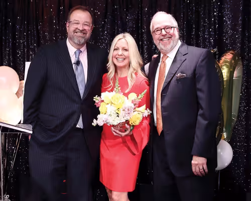 Dr. Bob Sanborn and chairs Deborah and David Roylance