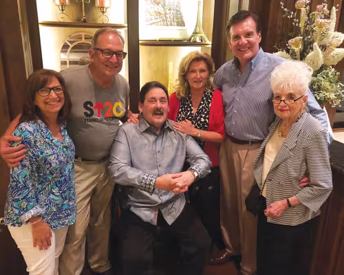 Joni Hoffman, Randy Abramson, Mike Rosen, hosts Rhonda Broussard Graff and Mike Graff and Blanche Abramson