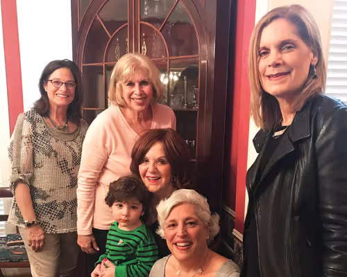 Myra Dobbs, Linda Shapiro, Glenda Waldman, Bo Lepow, Marcia Katz and Sandy Smith Herzstein