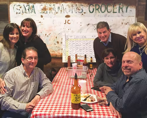 Cindy Steinberg, Marc Steinberg, Rhoda Saka, Howard Loeser, Stephanie Loeser, Carol Neider and Steve Saka