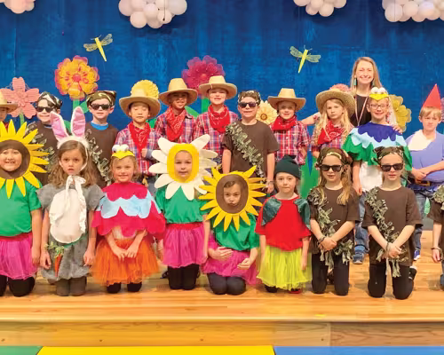 Rummel Creek Elementary School’s first-grade class