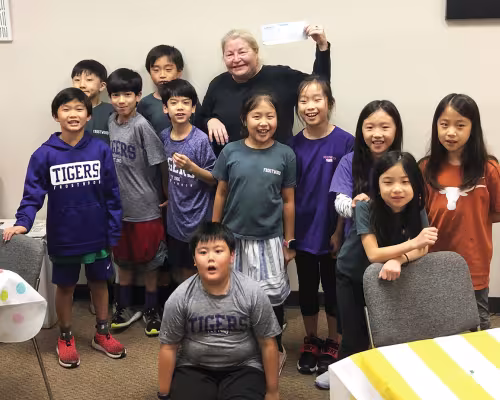 Frostwood Elementary School students