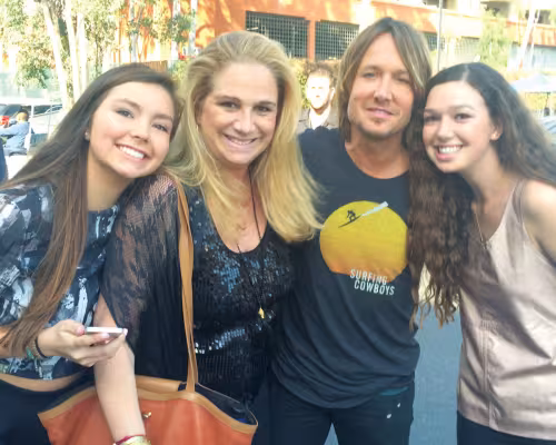 Avery Myers, Jill Klaff, Keith Urban and Katie Estelle Klaff