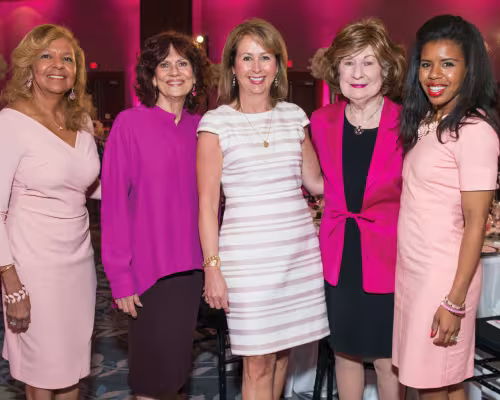 Dr. Yvonne Cormier, Donna Vallone, Ileana Trevino, Cora Sue Mach and Claire Cormier Thielke