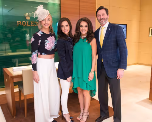 Megan Hotze, Hannah McNair and Joanna and Brad Marks