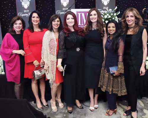 Laura Ward, Alicia Smith, Maryam Mireskandari, Dr. Yasmine Haddad, Brigitte Kalai, Farida Abjani and Sima Ladjevardian