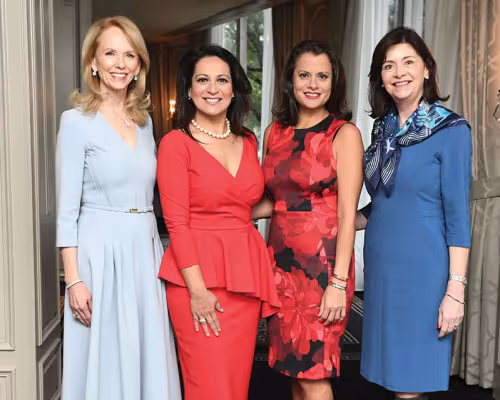 Susan Sarofim, Christina Morales, Marcie Mir and Roxann Neumann