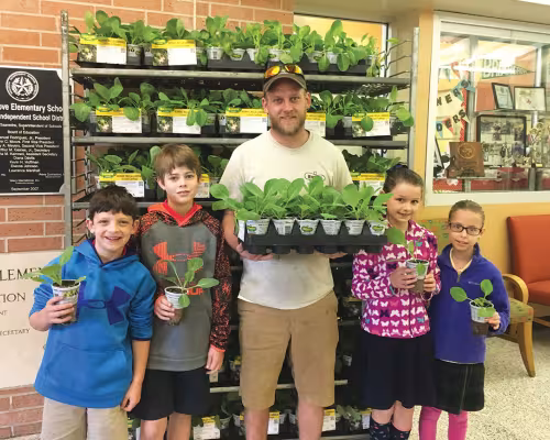 Briargrove Elementary School gardeners