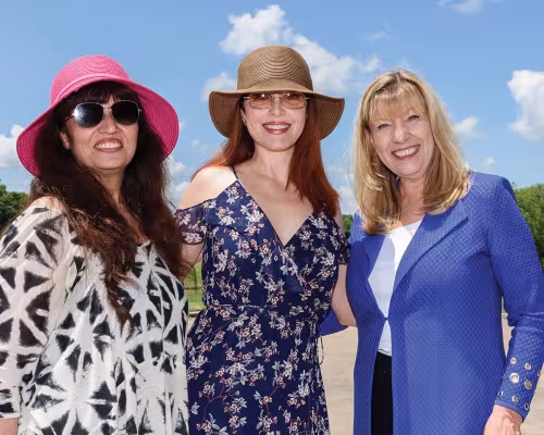 Dr. Hariya Pannu, Amy Yasbeck and Dr. Dianna Milewicz