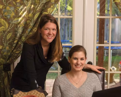 Katie Shackelford Bennett and Lucy Branca