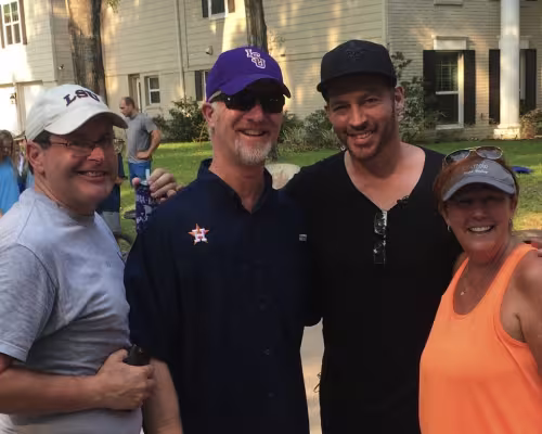 Nottingham Forest residents with Harry Connick Jr.