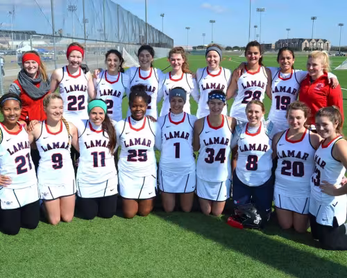 Lamar Women’s Varsity Lacrosse team.