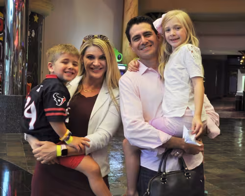 Jessica Burke, Santiago Bohorquez, Christian Bohorquez-Burke, Isabella Bohorquez-Burke