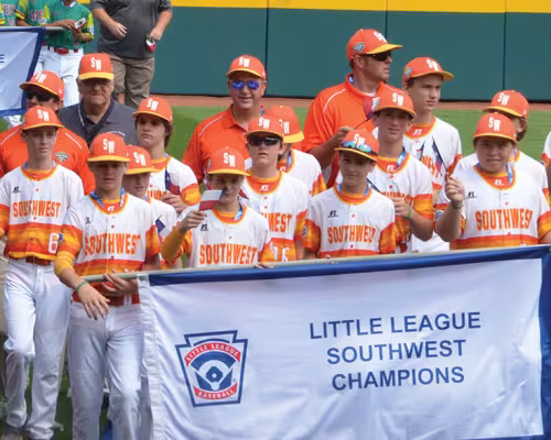 Post Oak Little League coaches and players