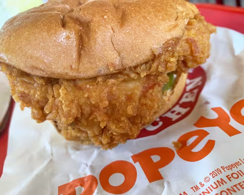 Popeyes' sandwich