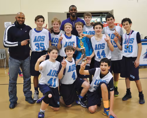Annunciation Orthodox School eighth-grade boys’ basketball team