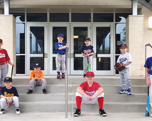 Horn Elementary baseball players