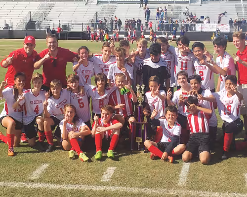 St. Cecilia School’s soccer team
